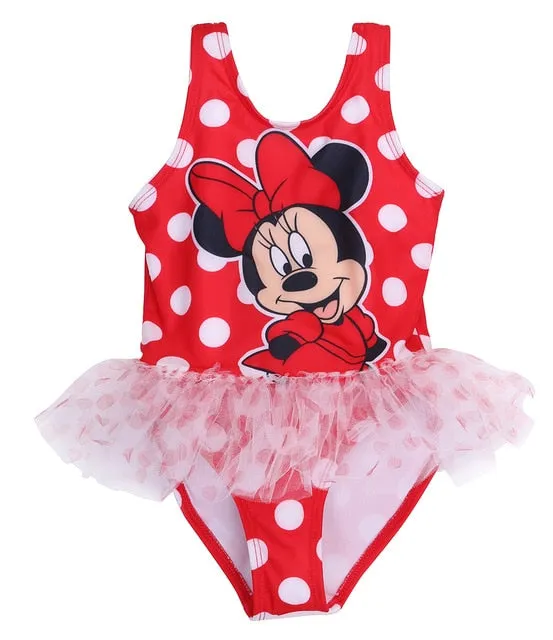 2018 Baby Girl Swimsuit Cute Cartoon Bathing Kids Swimwear Tankinis Baby Girl Bikini Children Beach Wear
