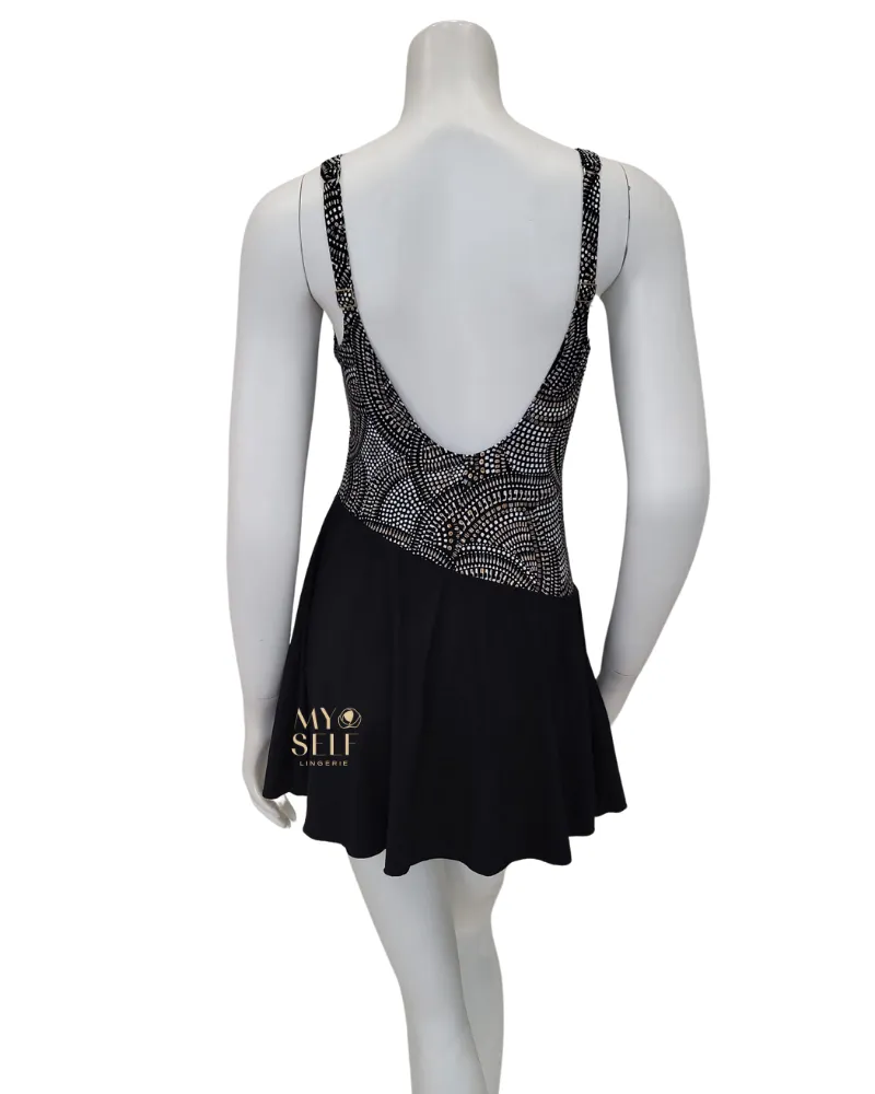 6466 Black & Gold Kista Bathing Suit