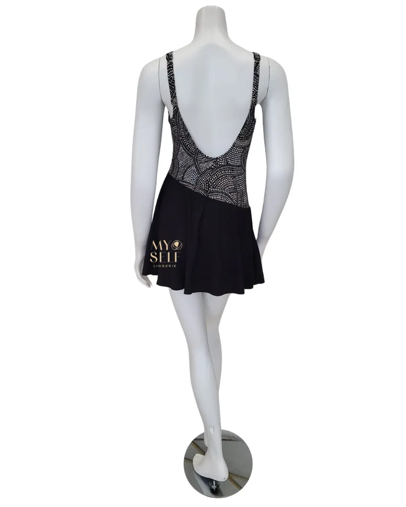 6466 Black & Gold Kista Bathing Suit