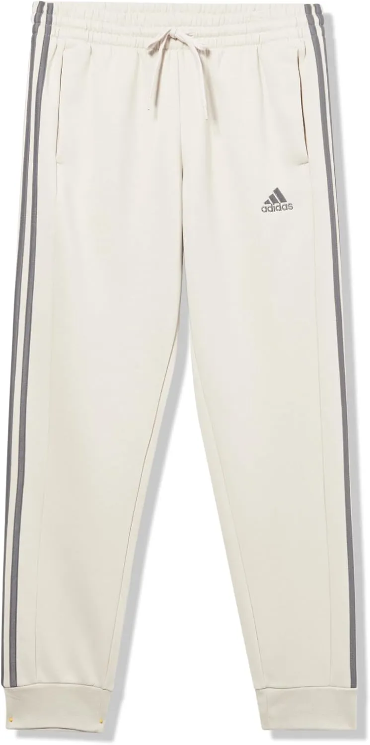 adidas Men's Essentials Fleece 3-Stripes Tapered Cuff Pants