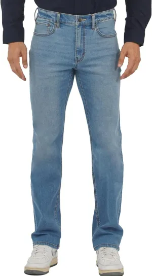 APUOR Regular Fit Stretch Jeans for Men Straight Leg Work Jeans Men's Comfy Casual Pants