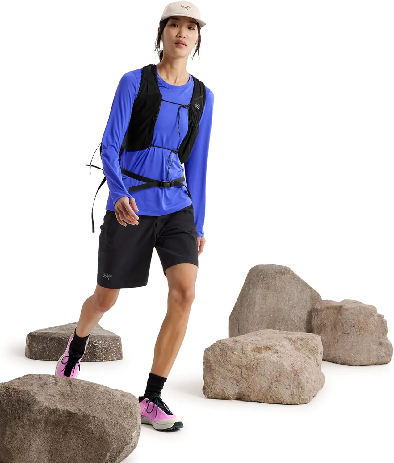 Arc'teryx Taema Crew Neck Long Sleeve Shirts for Women | Quick Dry Long Sleeve Workout Shirts - Hiking Running Fitness Tops