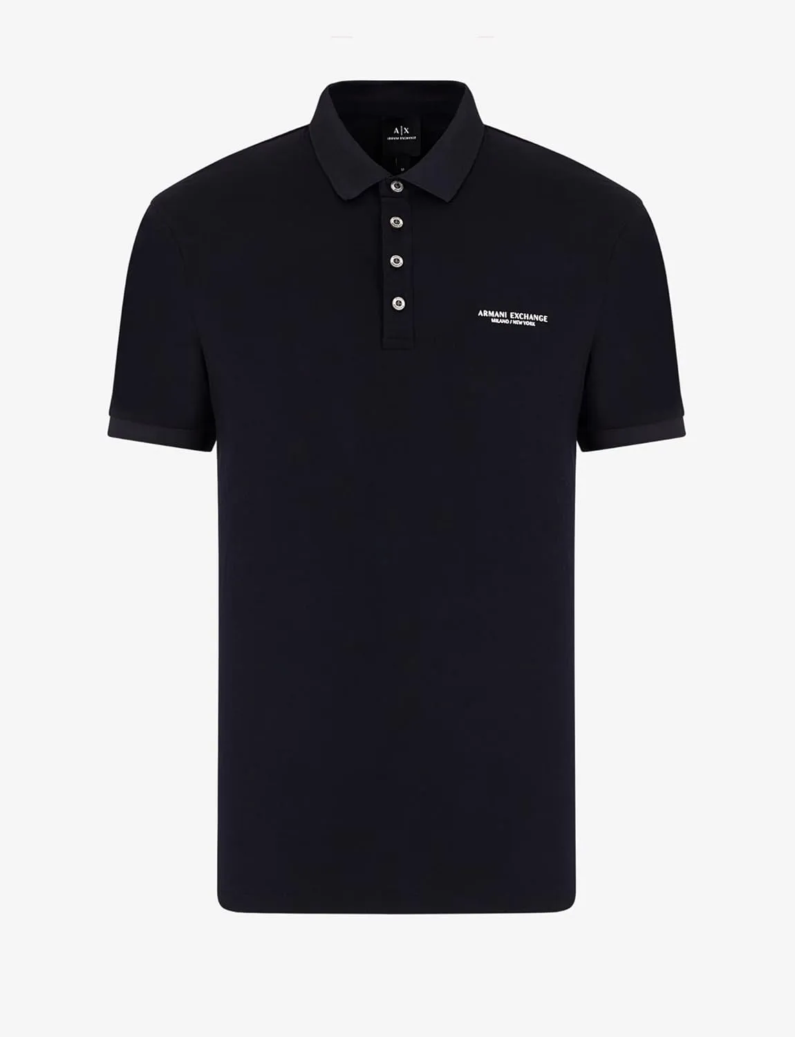 Armani Exchange Men's Regular Fit Cotton Jersey Milano New York Polo