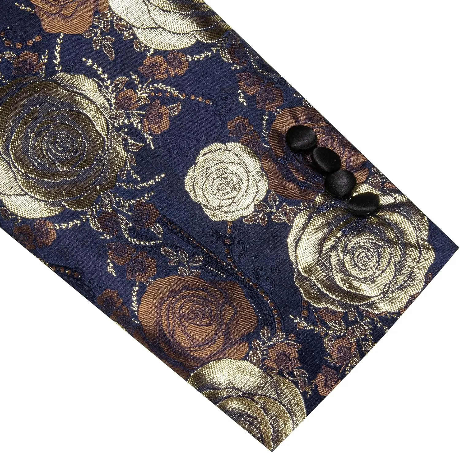 Barry. Wang Men's Sport Coats & Blazers Flower Suit Jacket 1 Button Paisley Tuxedo Mardi Gras Carnival Parade Gift