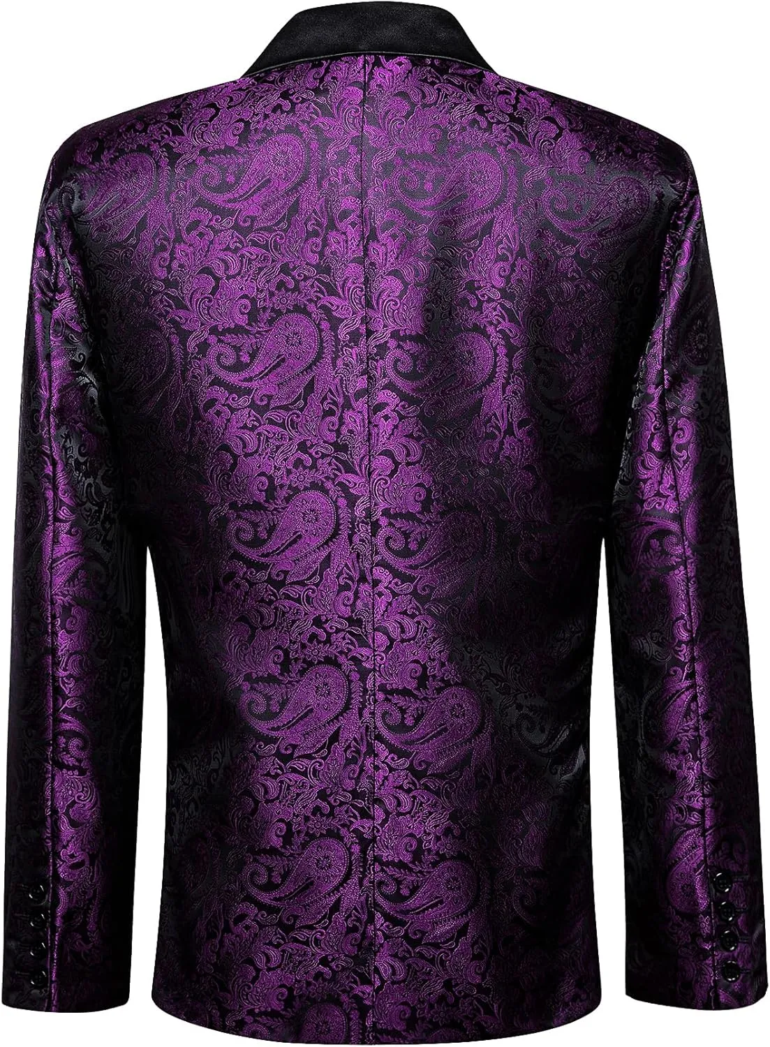 Barry. Wang Men's Sport Coats & Blazers Flower Suit Jacket 1 Button Paisley Tuxedo Mardi Gras Carnival Parade Gift