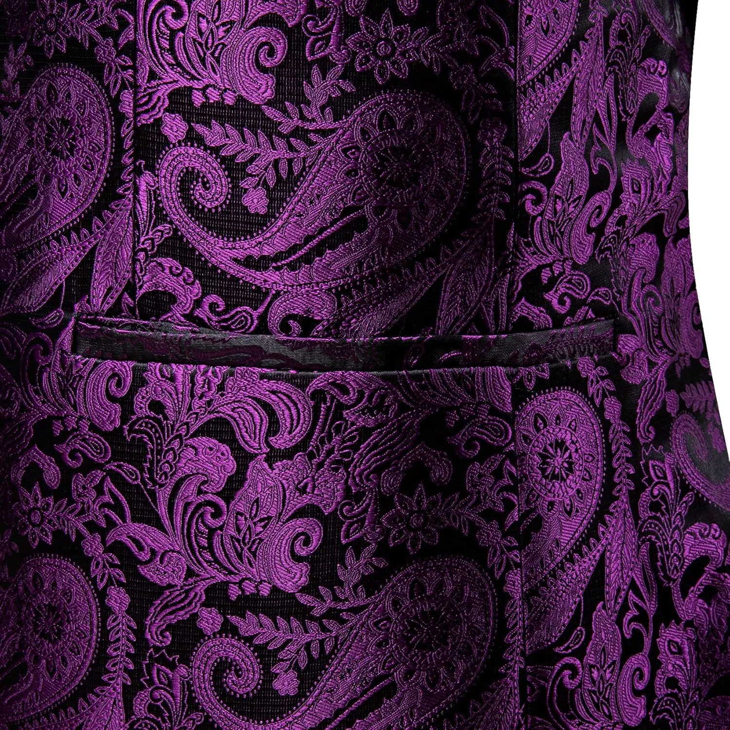 Barry. Wang Men's Sport Coats & Blazers Flower Suit Jacket 1 Button Paisley Tuxedo Mardi Gras Carnival Parade Gift
