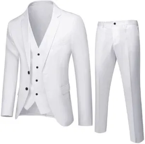 Black Suits For Men Jacket Vest Party Wedding 3- Suit Slim Pants R Men's Coats Jackets Try Before You Mens Linen