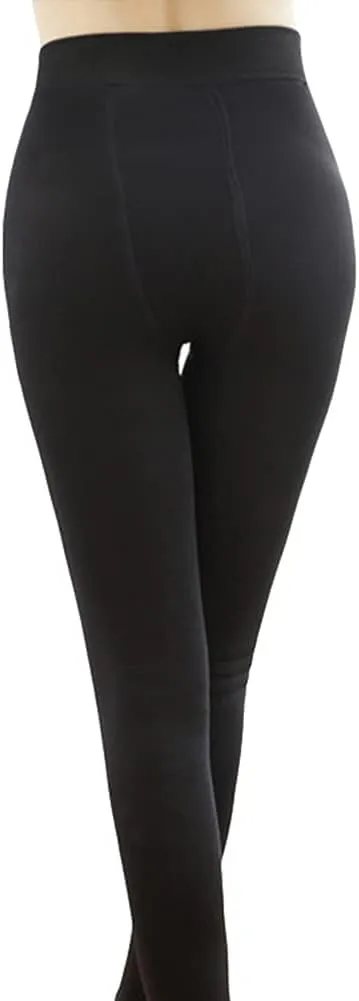Blostirno Women's Fleece Lined Tights Thermal Pantyhose Leggings Opaque Winter Warm Thick Stockings Tights