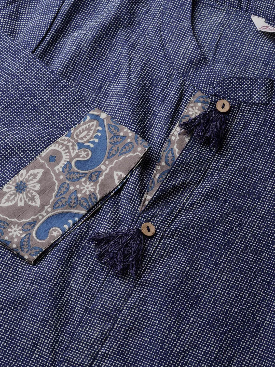 Blue Straight Kurta