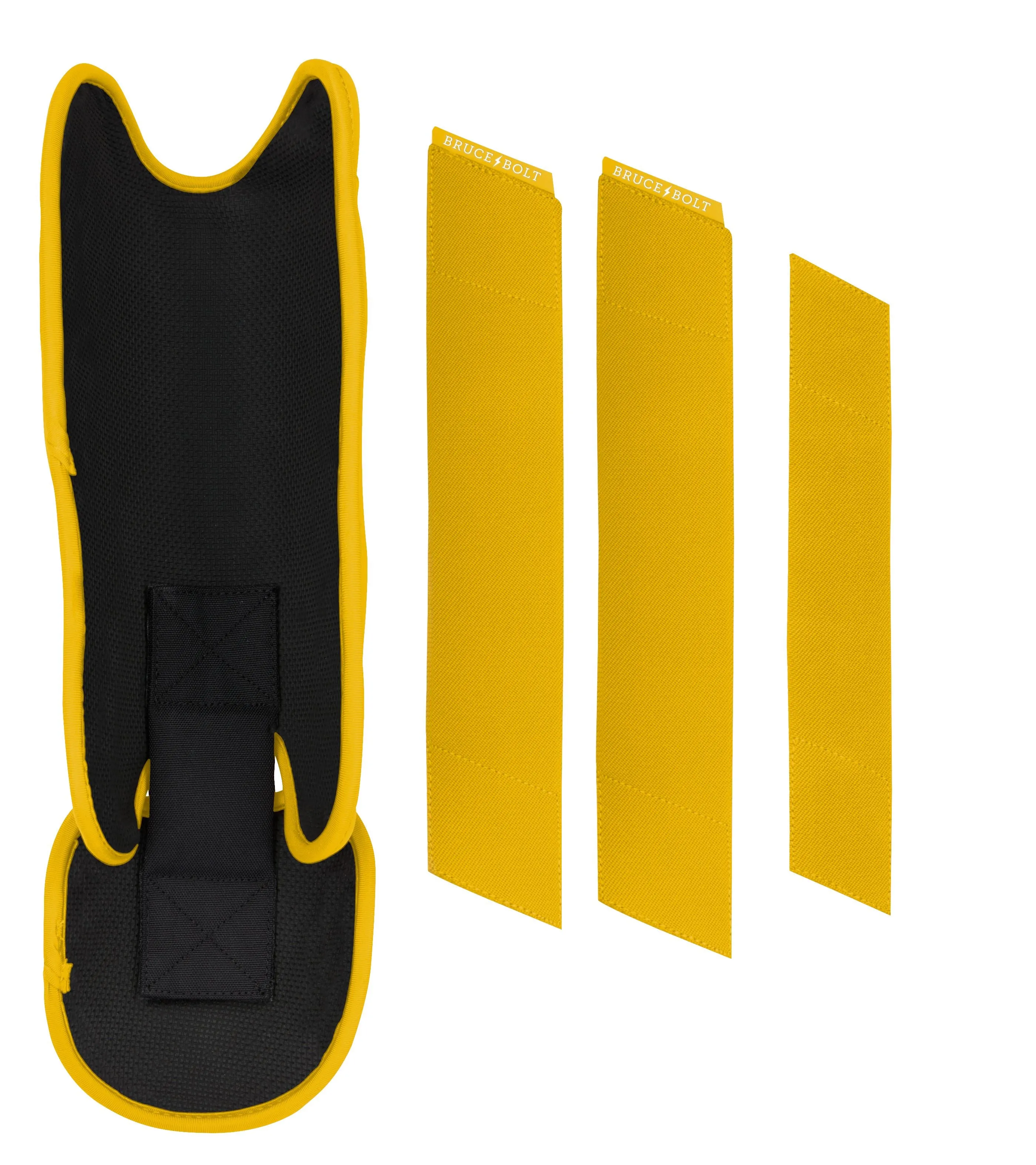 BRUCE BOLT Chrome Series Leg Guard - YELLOW