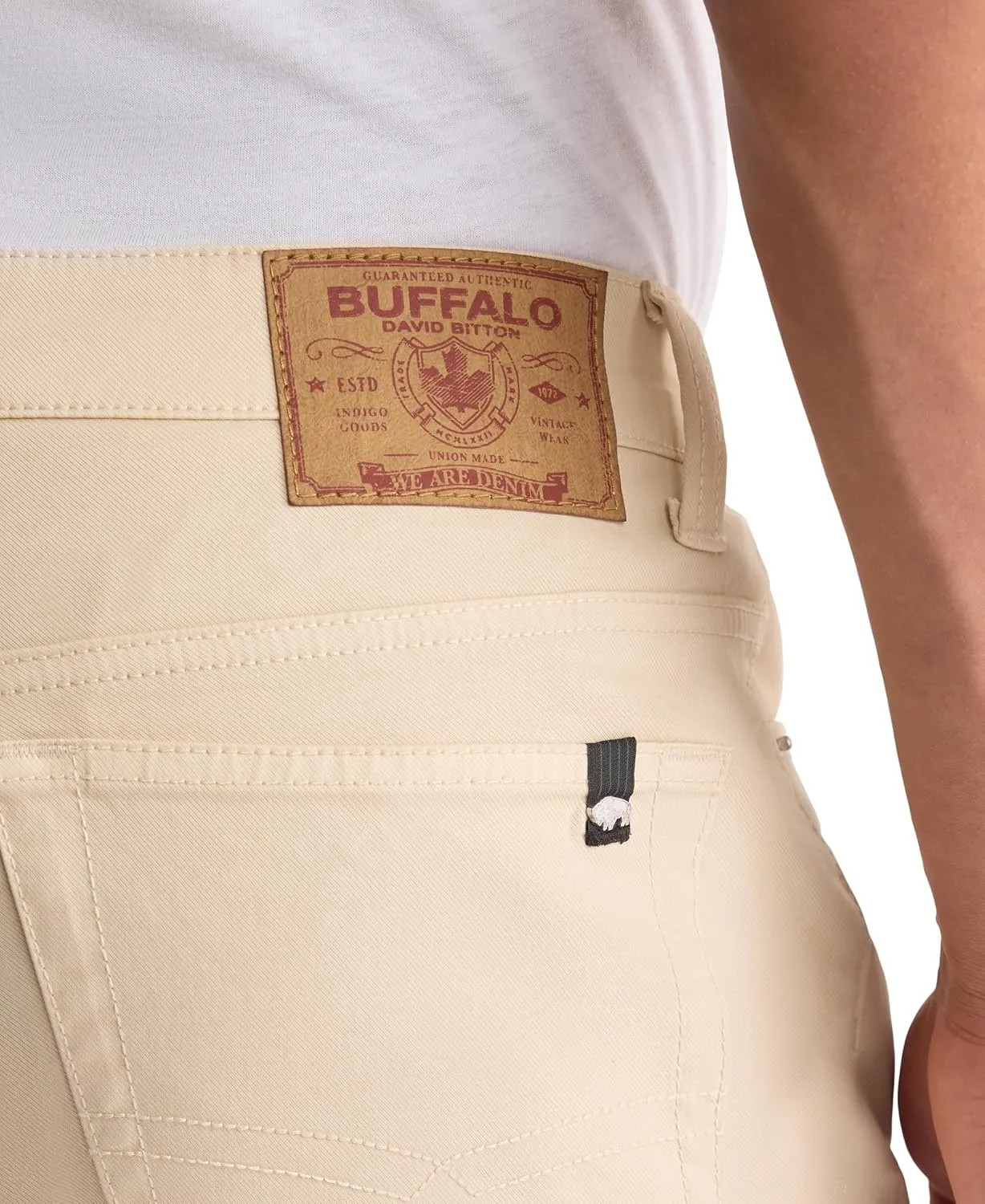 Buffalo David Bitton Men's Slim Ash Jeans Non Denim Sateen Pant
