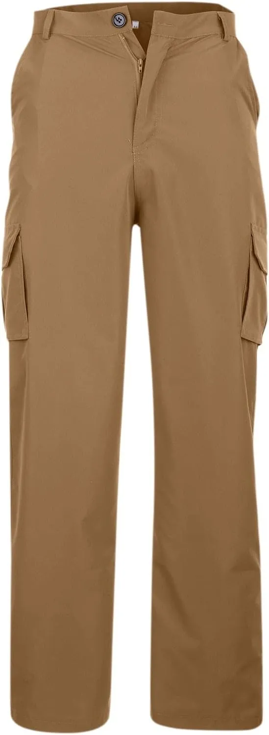 Cargo Pants for Men Slim Fit Plus Size Work Pants 3XL-5XL Stretch Casual Outdoor Hiking Pants Twill Denim Cargo Pants