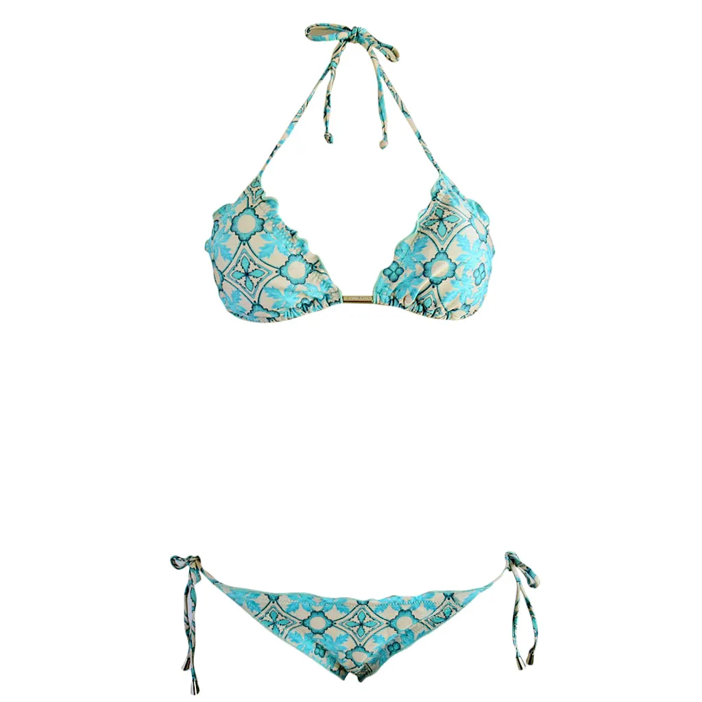 Cia Maritima Casablanca Ripple Triangle String Bikini