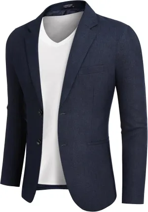 COOFANDY Men's Blazer Casual Slim Fit Sport Coats Two Button Lightweight Suit Jacket