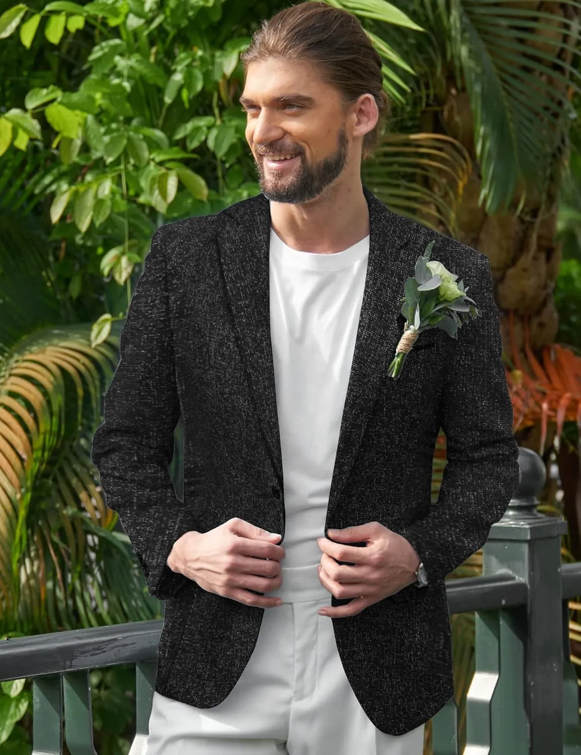 COOFANDY Men's Casual Blazer Suit Jackets Slim Fit One Button Business Sport Coats