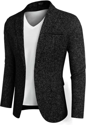 COOFANDY Men's Casual Blazer Suit Jackets Slim Fit One Button Business Sport Coats