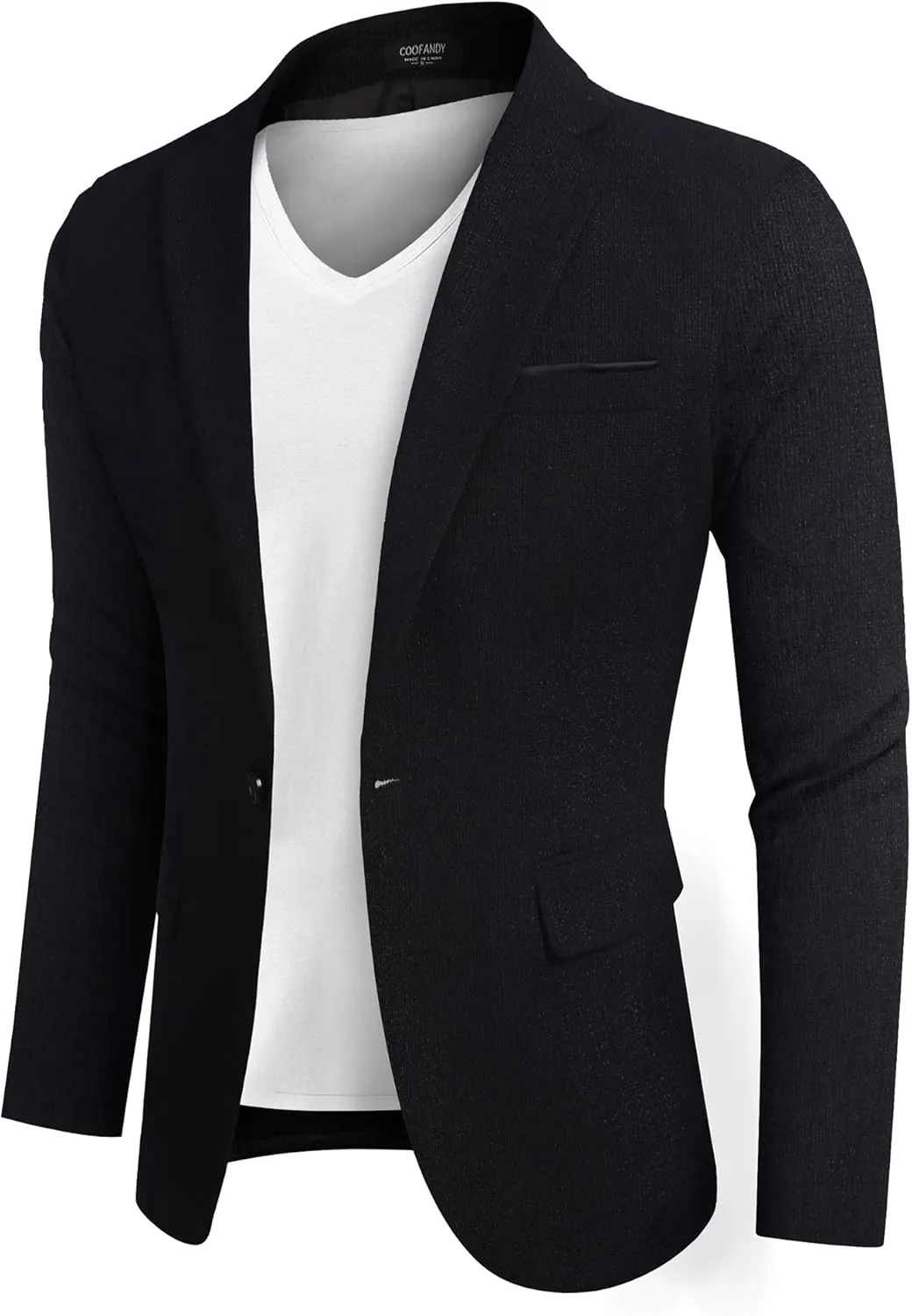 COOFANDY Men's Casual Blazer Suit Jackets Slim Fit One Button Business Sport Coats
