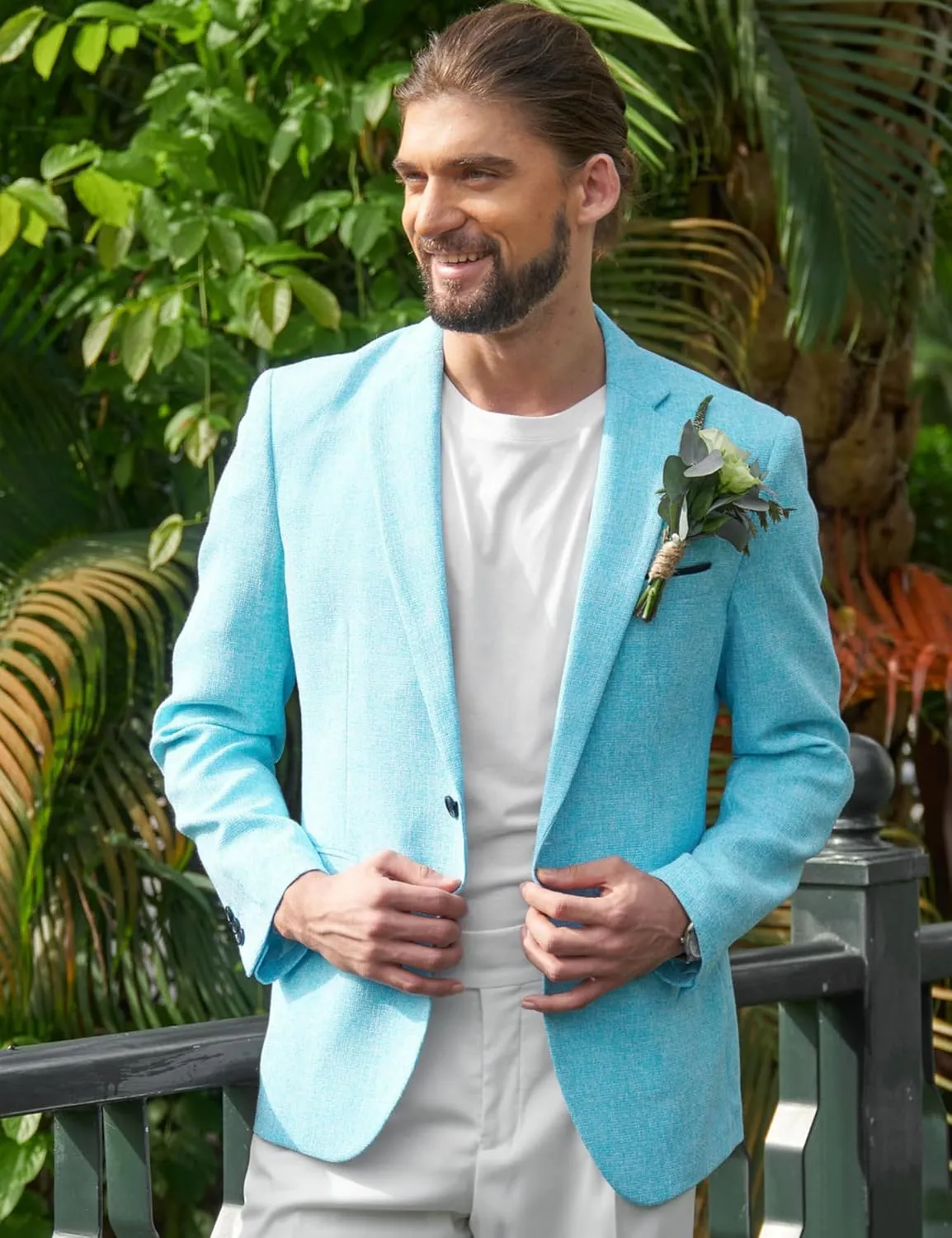 COOFANDY Men's Casual Blazer Suit Jackets Slim Fit One Button Business Sport Coats