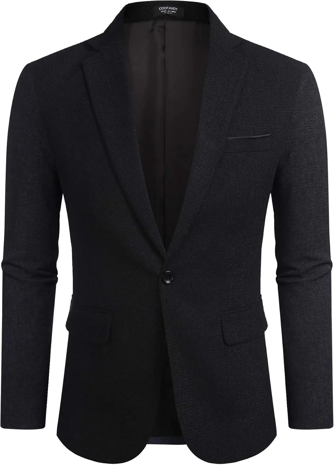 COOFANDY Men's Casual Blazer Suit Jackets Slim Fit One Button Business Sport Coats