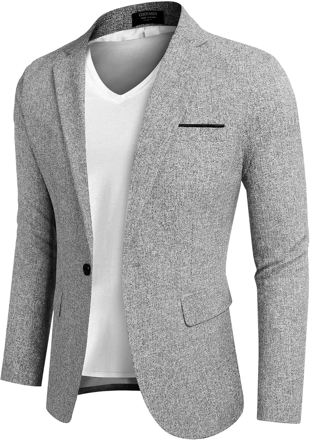 COOFANDY Men's Casual Blazer Suit Jackets Slim Fit One Button Business Sport Coats