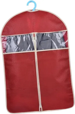 Cover Suit Bag Garment Protector Cover for Storage Self-correcting Zipper Water- s (dark)
