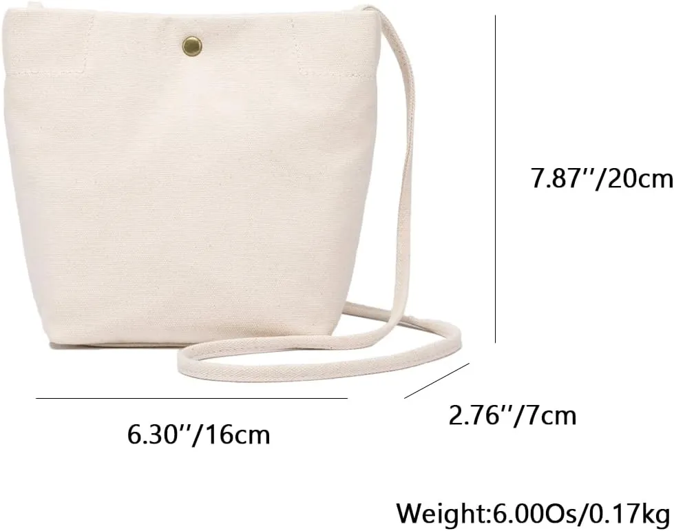 Crossbody Bag for Women Simple and Stylish Bucket Crossbody Bag Solid Color and Magnetic Closure Design