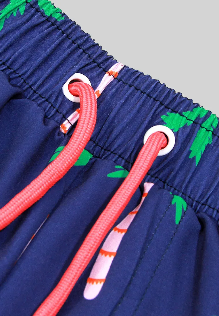Dad and son matching swim shorts - El Nido Jr (Navy)