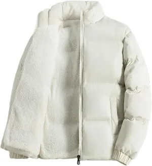 DBFBDTU Winter Men Jacket Autumn Warm Fleece Thickened Cotton Padded Jackets Stand Collar Casual Coats