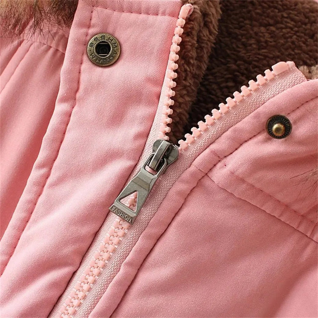 DBFBDTU Womens Parkas Long Warm Cotton Coat Hooded Jacket Female Thicken Warm Padded Overcoat Zipper
