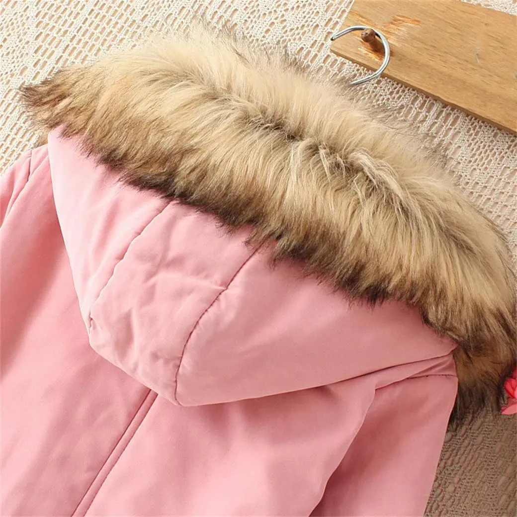 DBFBDTU Womens Parkas Long Warm Cotton Coat Hooded Jacket Female Thicken Warm Padded Overcoat Zipper