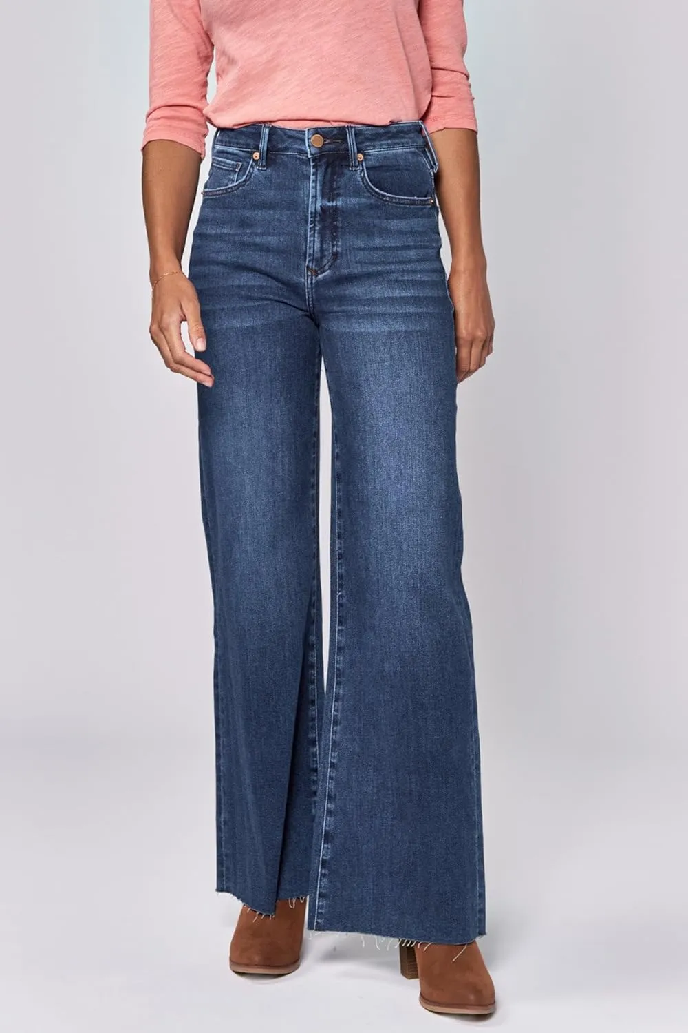 DEAR JOHN Fiona Women's Jeans Wide Leg High Rise Full Inseam