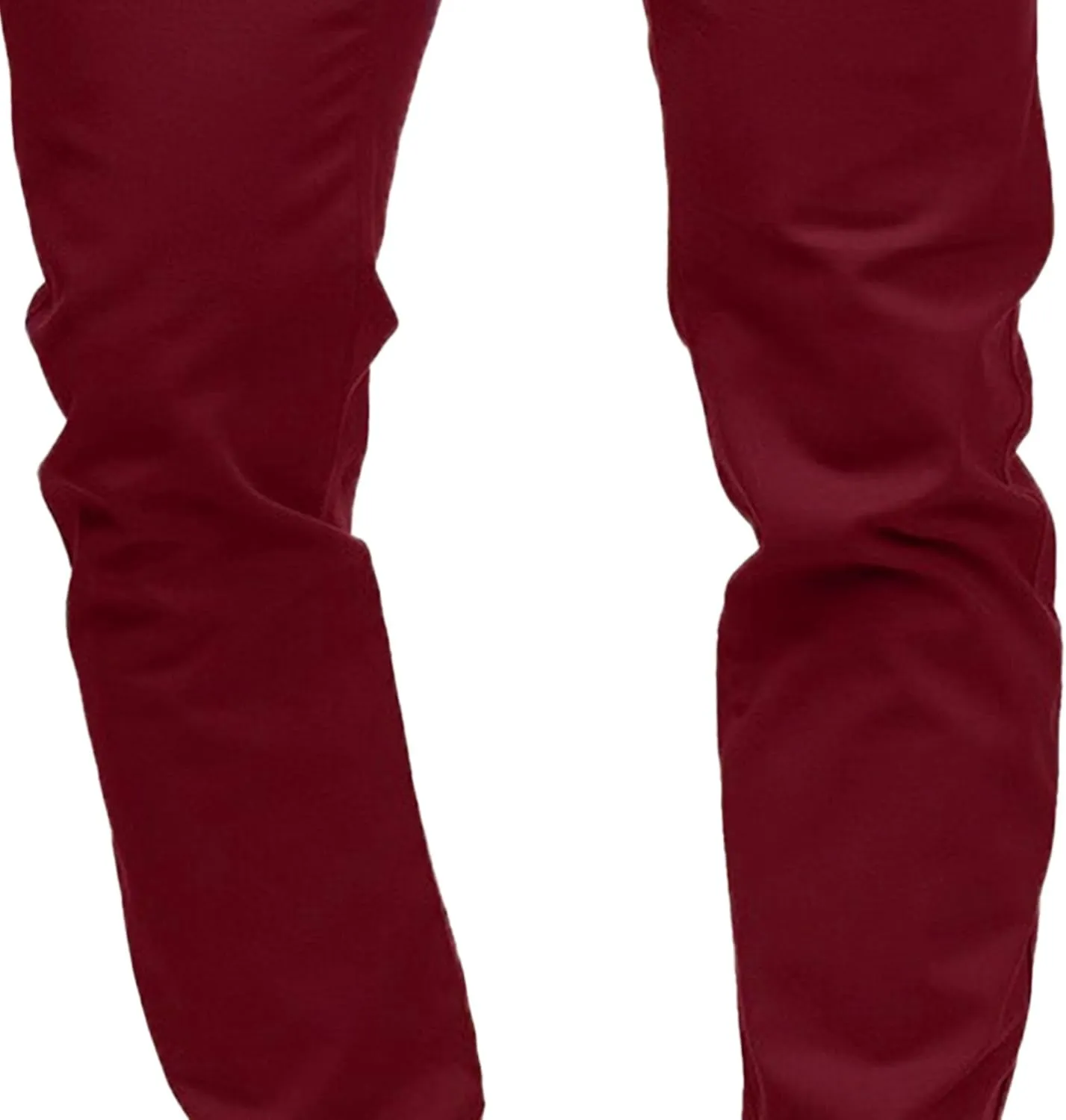DGHM-JLMY Mens Solid Color Business Slim Pants Stretch Regular Slim Fit Casual Trousers Fashion Chino Pants