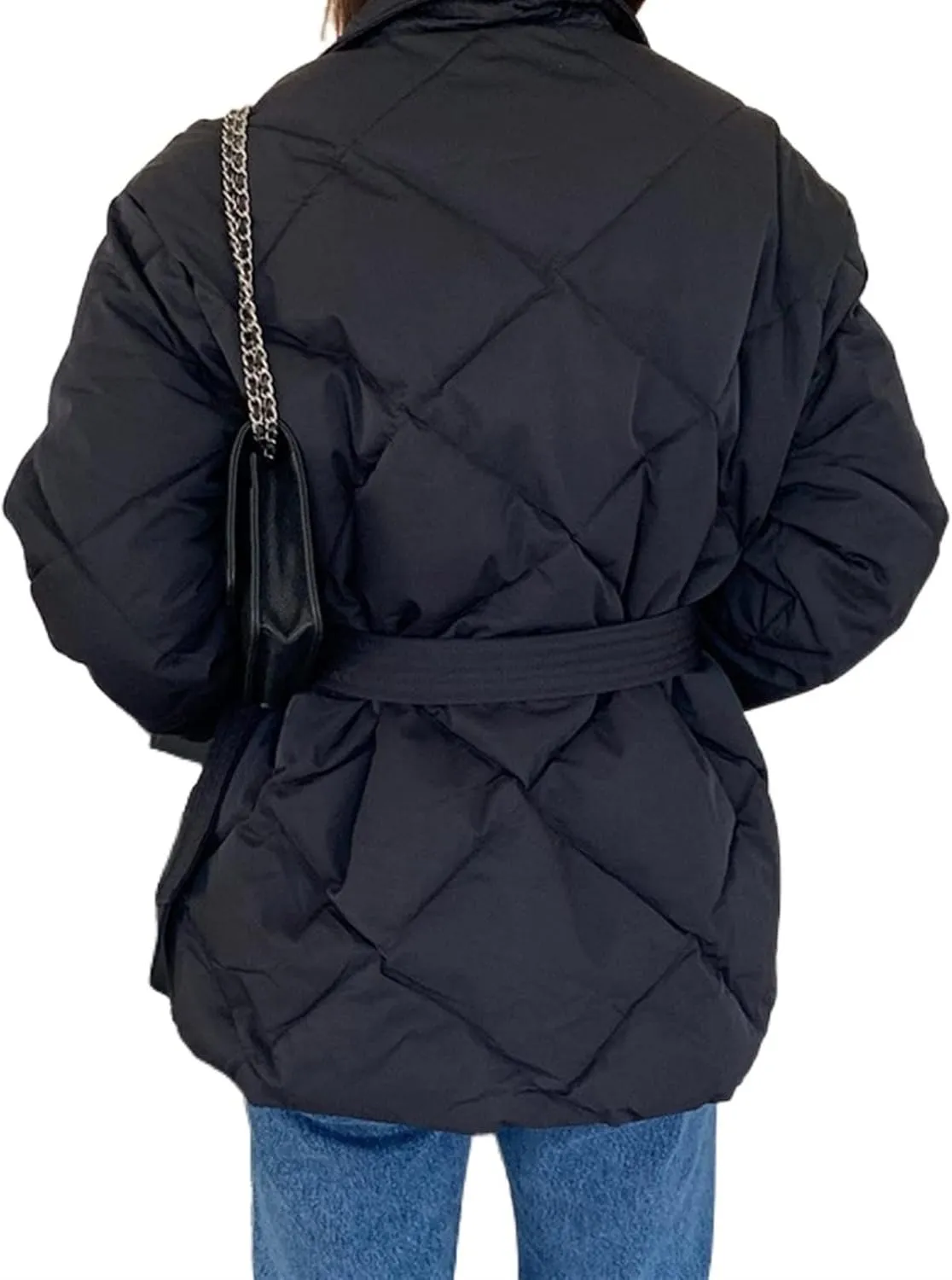 Down jacket women Winter Thick Cotton Padded Coats Women Single-breasted Female Parkas Stand Collar Female Jackets