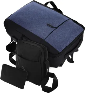 Durability Comfort: Canvas Satchel Bag Laptop Bag for Tablet Padded Straps Secure Coin Pouch