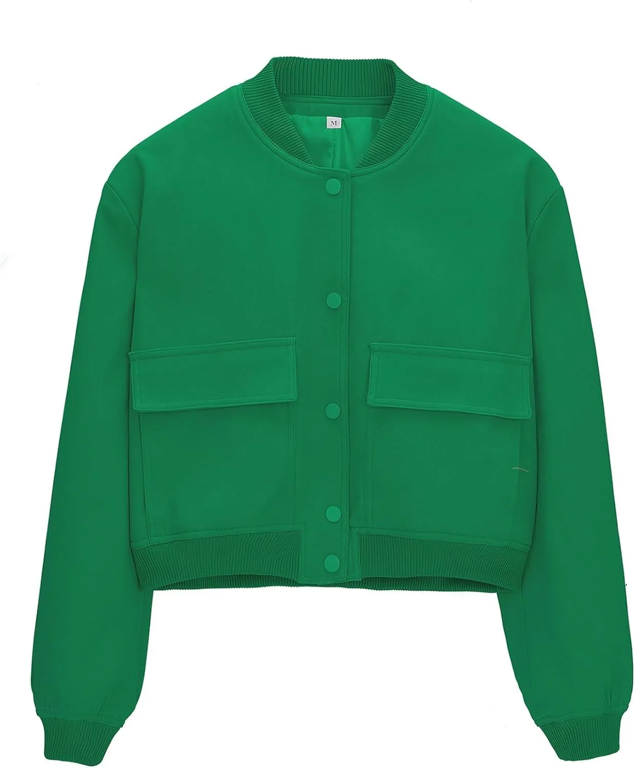 Durio Womens Bomber Jacket Fashion Short Cropped Jacket Casual Jackets for Women Varsity Jacket with Pockets Spring Fall