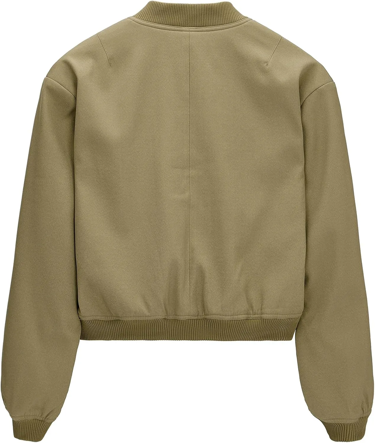 Durio Womens Bomber Jacket Fashion Short Cropped Jacket Casual Jackets for Women Varsity Jacket with Pockets Spring Fall