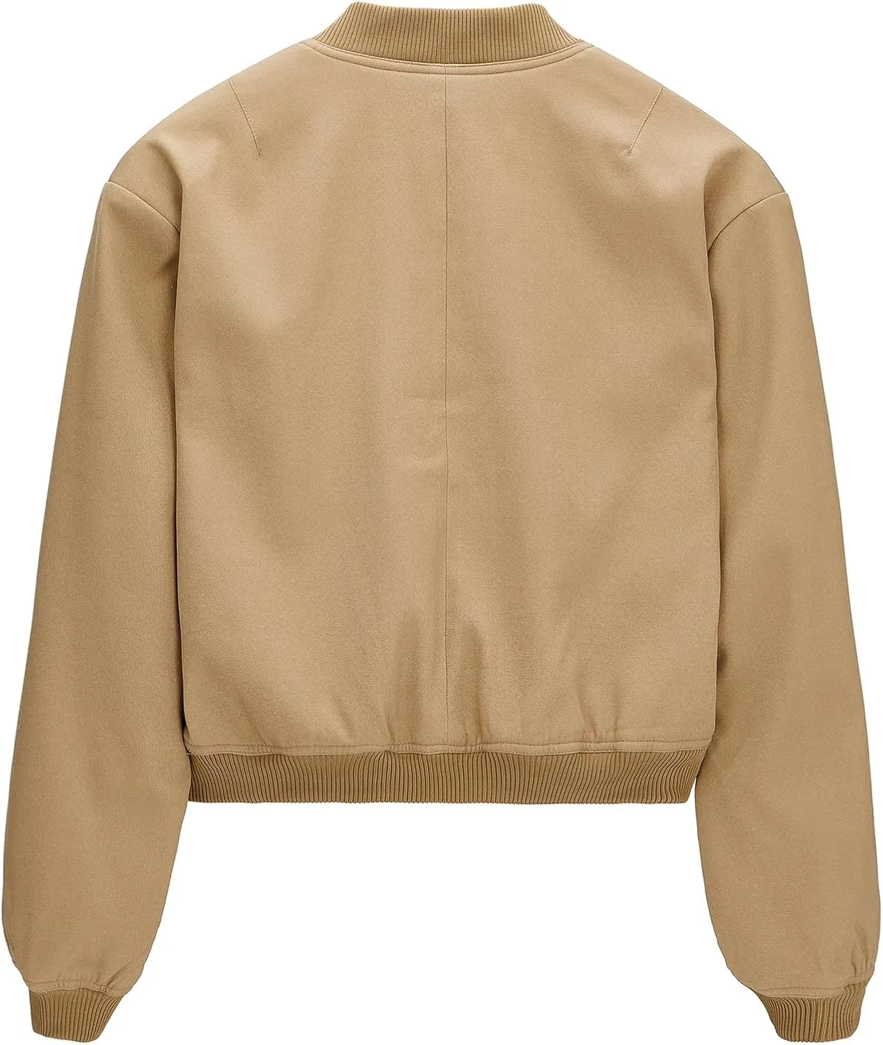 Durio Womens Bomber Jacket Fashion Short Cropped Jacket Casual Jackets for Women Varsity Jacket with Pockets Spring Fall