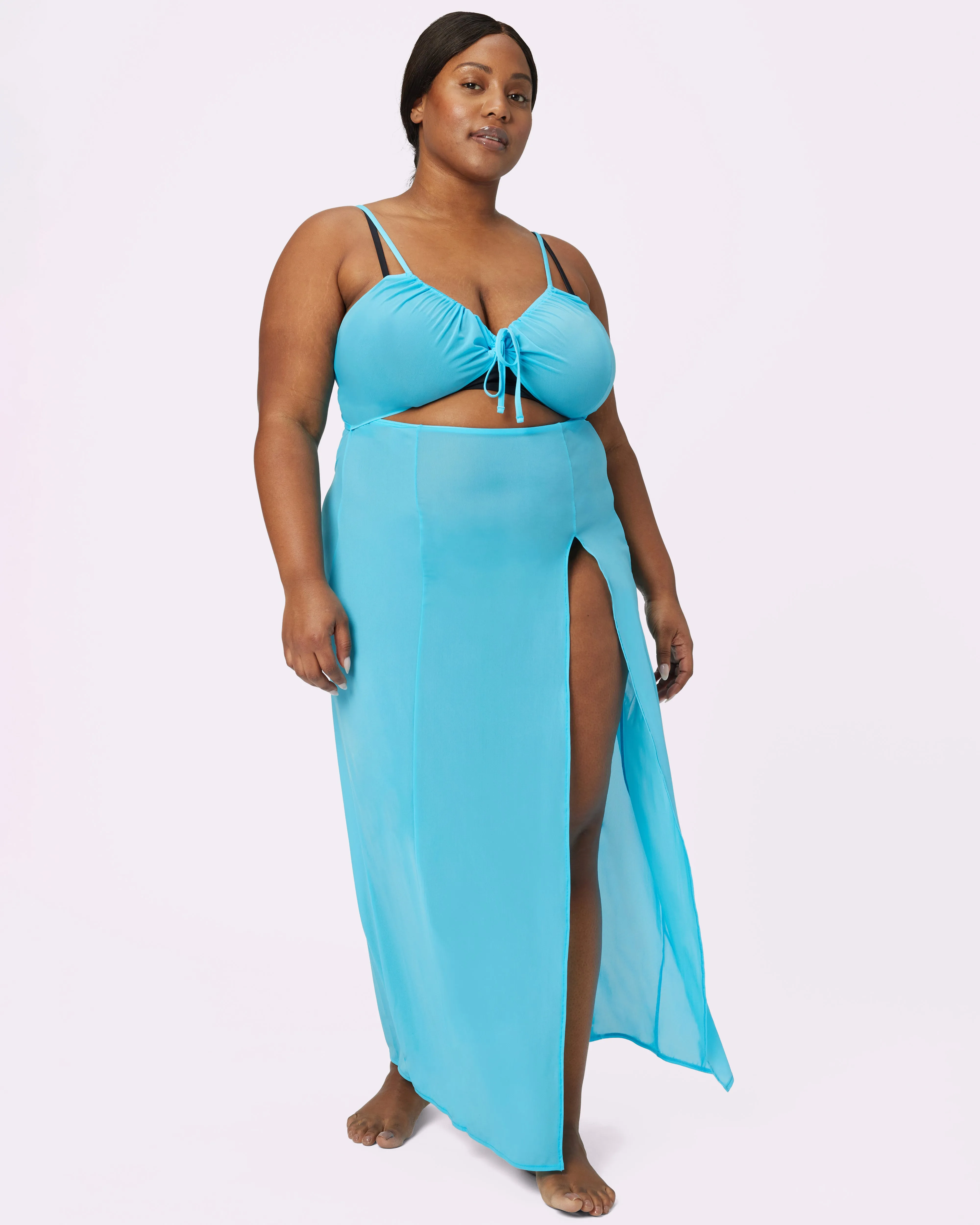 Endless Summer Cutout Coverup | Silky Mesh | Archive (Waterslide)