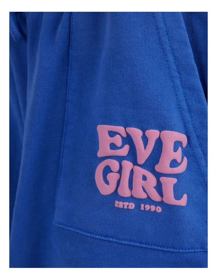 Eve Girl Aths Fleece Short (8-14) - Blue