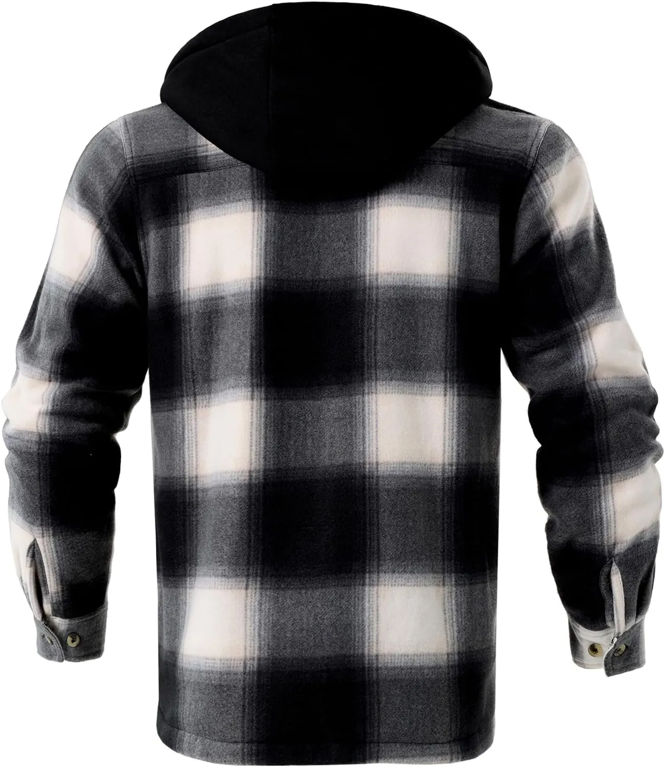 Facitisu Men's Winter Zip Up Hoodie Sherpa Fleece Sweatshirt Warm Thick heavyweight Coats