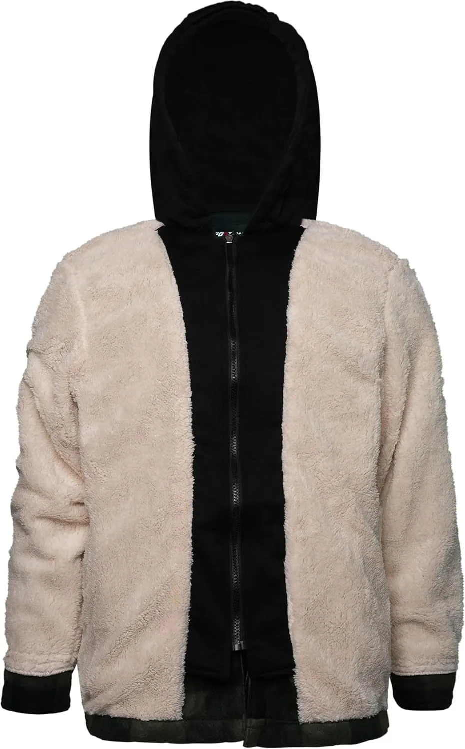 Facitisu Men's Winter Zip Up Hoodie Sherpa Fleece Sweatshirt Warm Thick heavyweight Coats