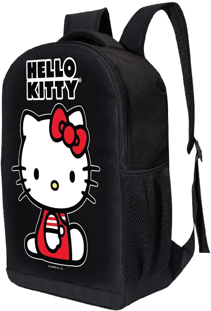 Fast Forward Sanrio Hello Kitty Backpack Shoulder Bag for Girls, Boys, Adults - Cute 18" Inch Hello Kitty Kids Backpack for School (Hello Kitty Red)