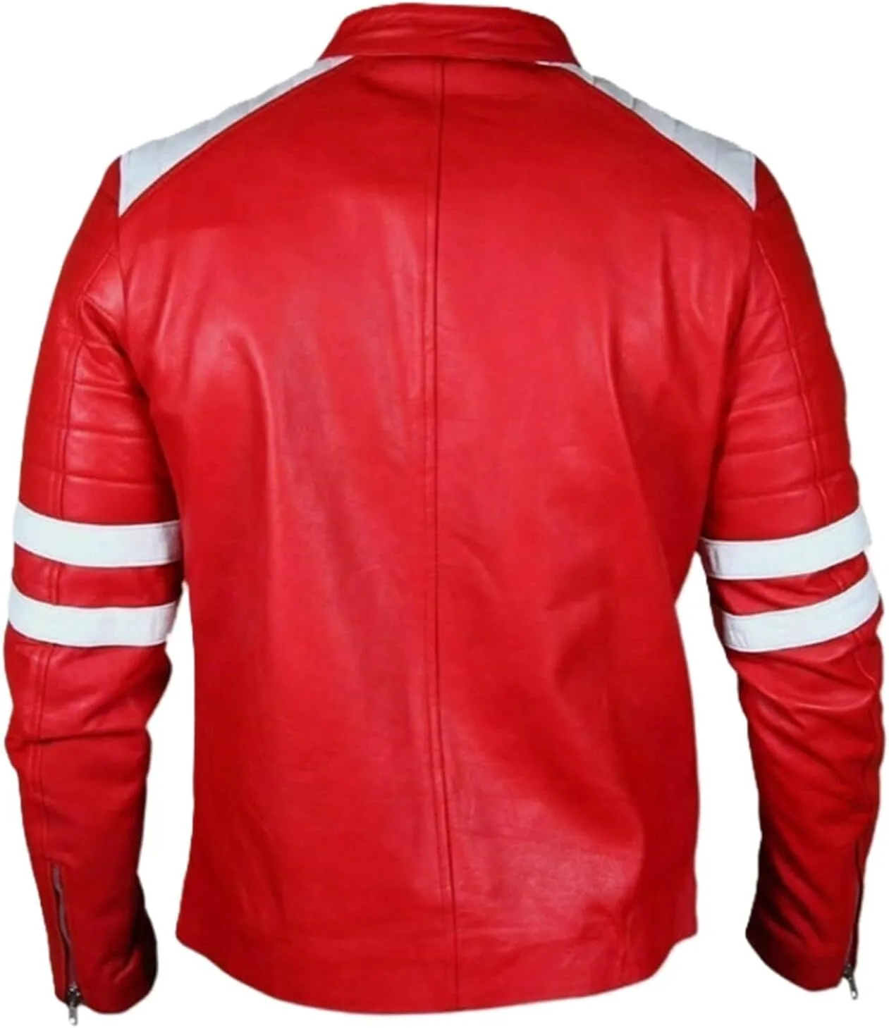 FC Brad Pitt Tyler Fighting Club Coat Leather Jacket Tyler Durden Coat Cosplay Halloween Costume