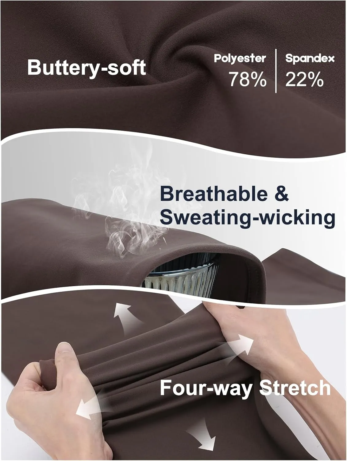 Flare Leggings for Women, Stretchy High Waisted Bootcut Workout Yoga Pants Tummy Control Butt Lift Bell Bottom Jeans