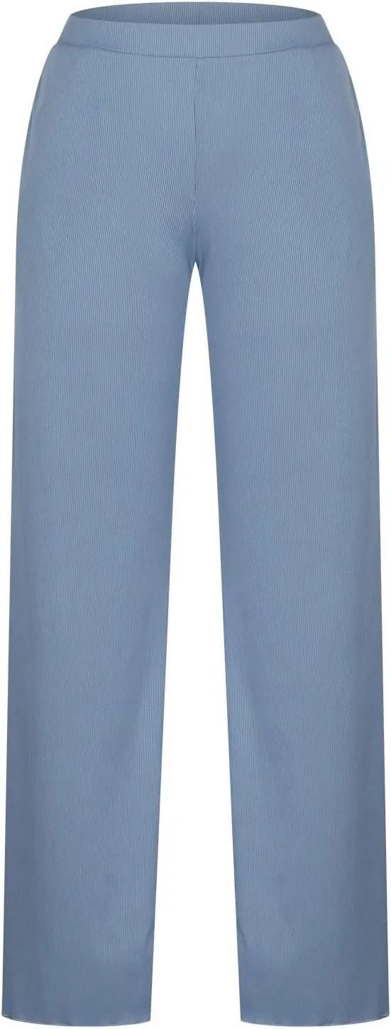 FZYLQY Women's Palazzo Pants High Waisted Boho Casual Drawstring Linen Pants Trousers with Pockets Linen Blend Cargo Pants