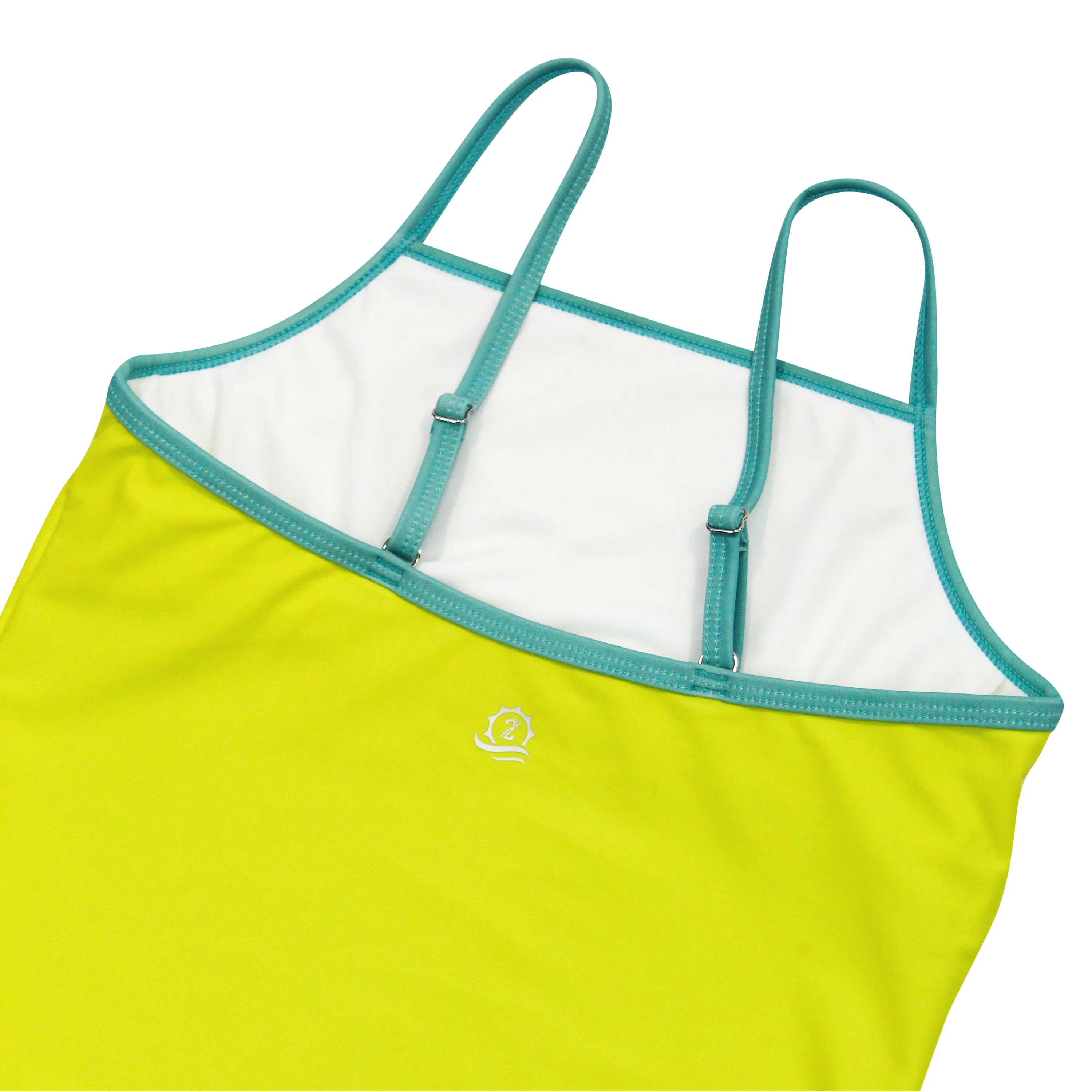 Girls Long Sleeve Rash Guard   Tankini Shorts Set (3 Piece) | "Aqua Sea"