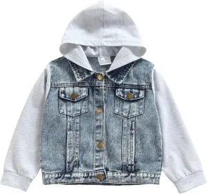 GOOCHEER Toddler Baby Boy Girl Plaid Jacket Hoodie Long Sleeve Button Down Shirts Coats Outerwear Shacket Cardigan Top