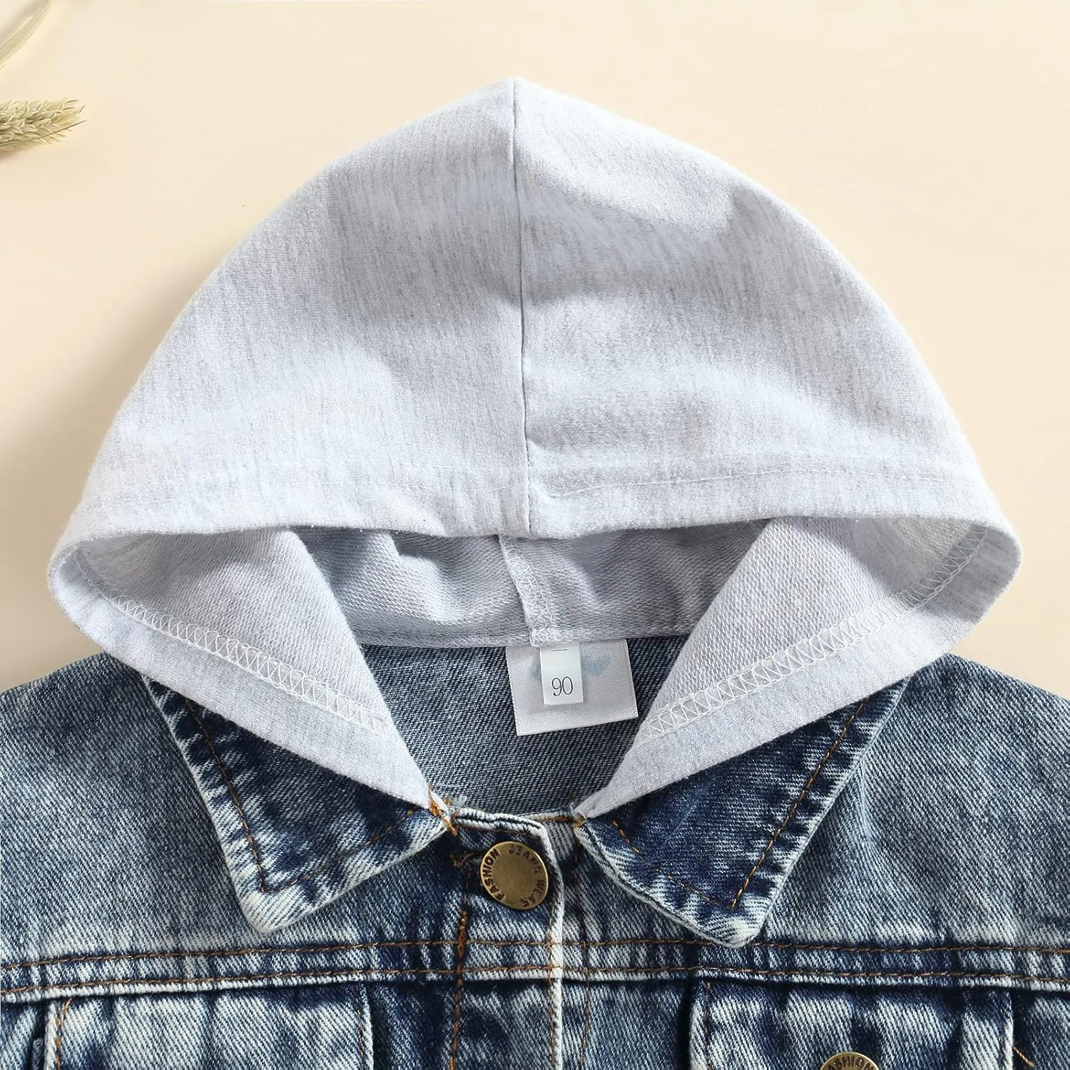GOOCHEER Toddler Baby Boy Girl Plaid Jacket Hoodie Long Sleeve Button Down Shirts Coats Outerwear Shacket Cardigan Top