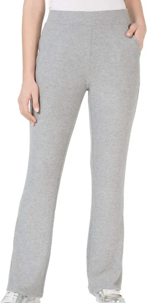 GUESS Womens Opal High-Waist Wide Calf Pants Gray L