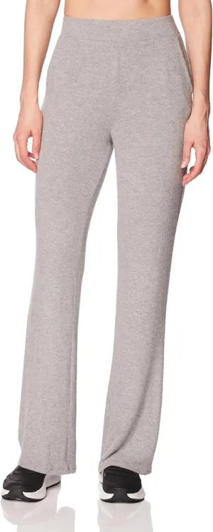 GUESS Womens Opal High-Waist Wide Calf Pants Gray M